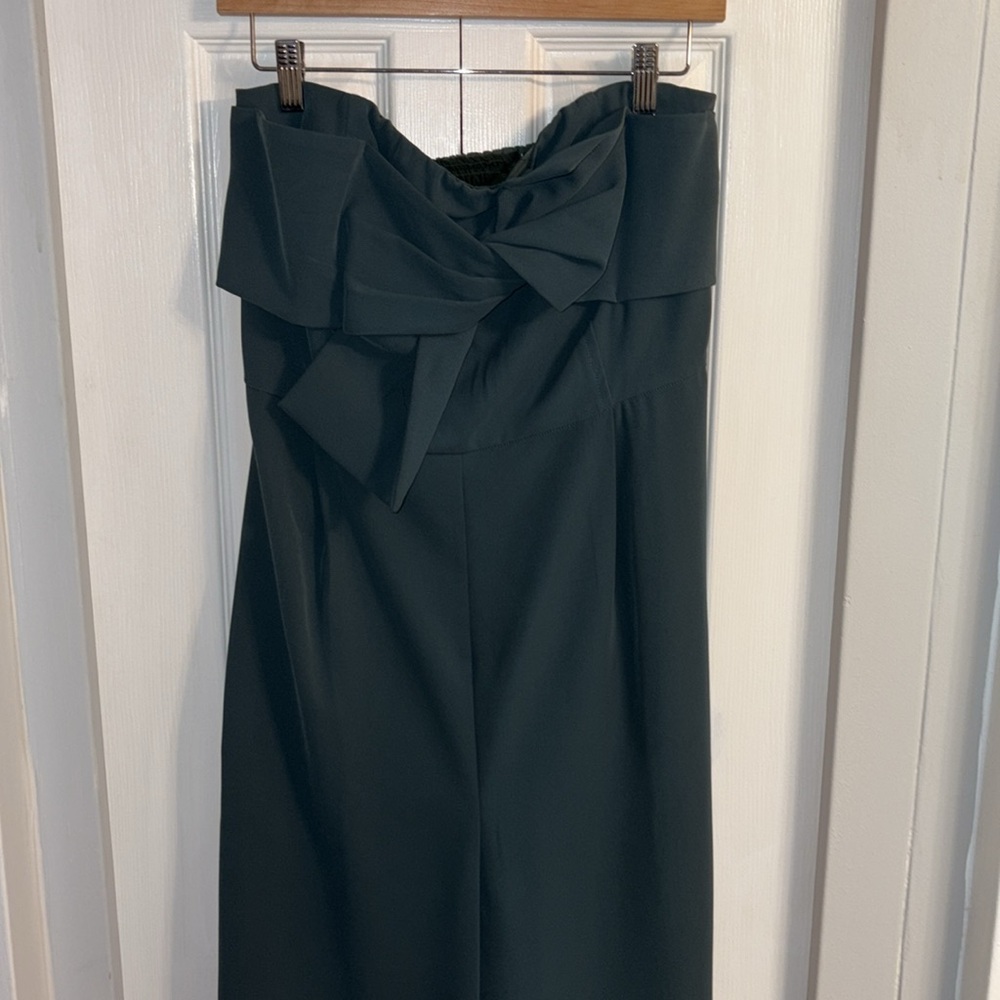 Anthropologie Elegant Dark Green Jumpsuit
